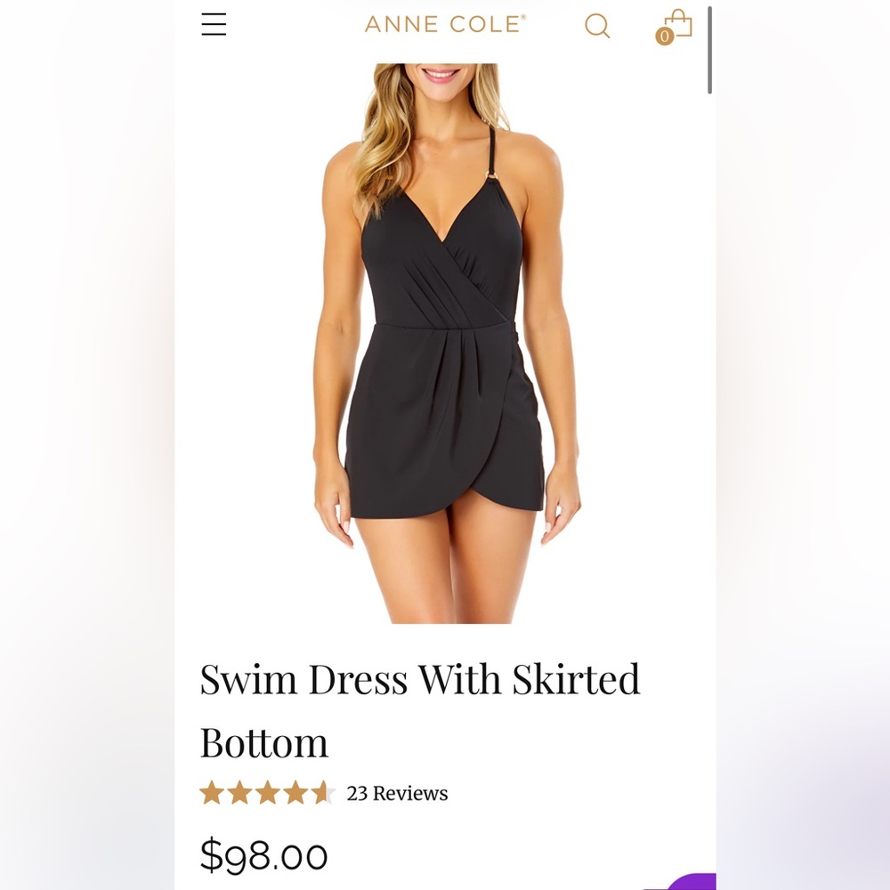 Anne Cole One-Piece Swim Dress